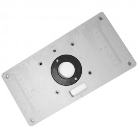 Aluminum Router Table Insert Plate with 4 Rings and Screws for Woodworking Benches Router Table Plate