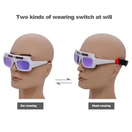 Automatic variable light electric welding glasses welder's strong light and ultraviolet protective goggles