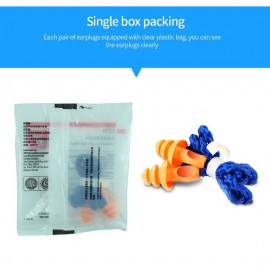 Soundproof Earplug Noise Reduction Silicone Waterproof Ear Plugs Christmas Tree-Shape Reusable Cord Earplugs for Sleeping Learning Swimming and Travel