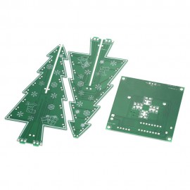 DIY Colorful Easy Making LED Light Acrylic Christmas Tree with Music Electronic Learning Kit Module