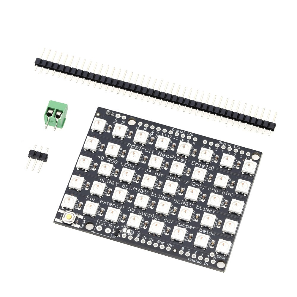 40 Bit 5*8 WS2812B 5050 RGB LED Built-in Full-color Driver Lights Development Board Module