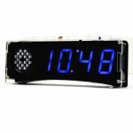 51 Single-chip Microcomputer Light-control LED Digital Display Electronic Clock Making Kit DIY Manufacturing Accessories Parts with Voice Function