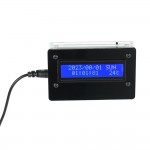 1602 LCD DIY Digital Clock Kit with Acrylic Case Time Temperature Date Week Display 3-channel Alarm Clock