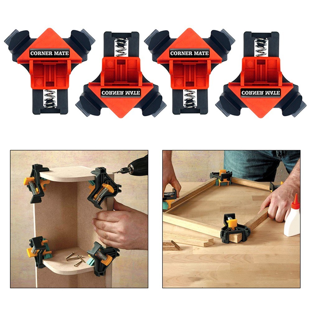 90 Degrees Right Angle Clamps Woodworking Clip Frame Fixing High Quality Easy 